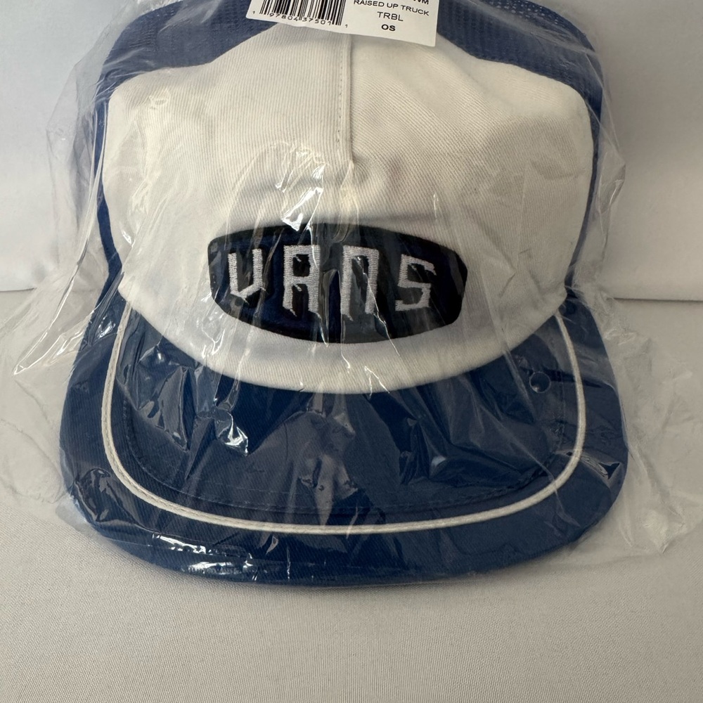 Vans Raised Up Truck Blue and White Mesh Cap